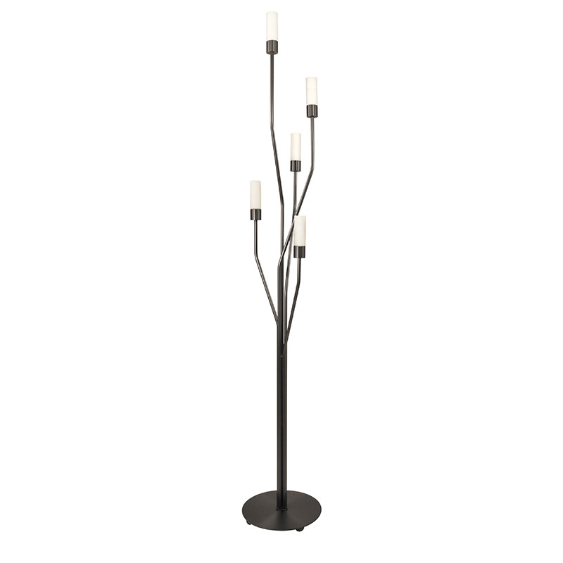 Lampadaire contemporain TESS avec verres TU10O ou TU12C, 3 finitions Cvl Manufacture