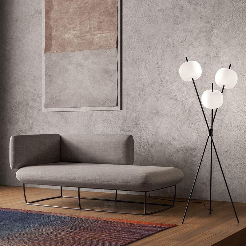 Lampadaire original design KUSHI FLOOR, 3 finitions KDLN