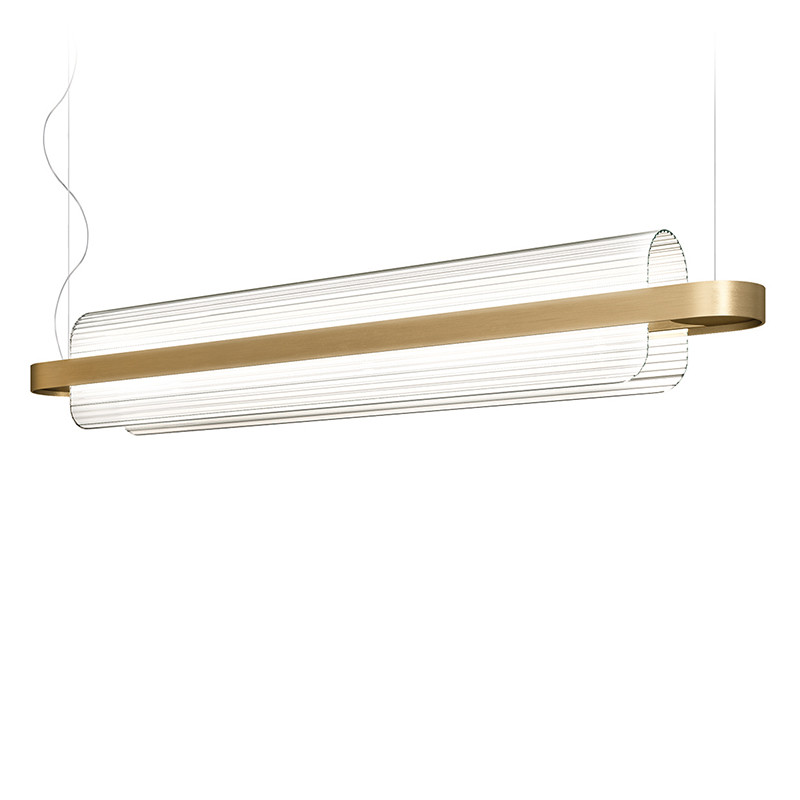 Luminaire suspension design NAMI laiton ou noir Kdln