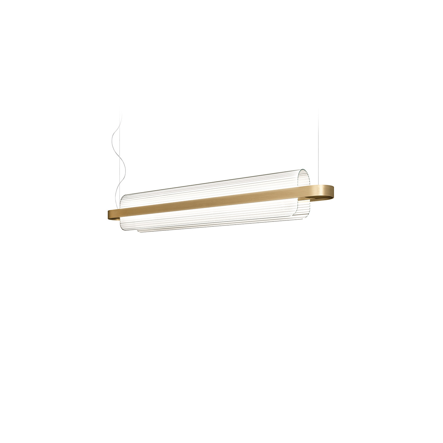 Luminaire suspension design NAMI laiton ou noir Kdln