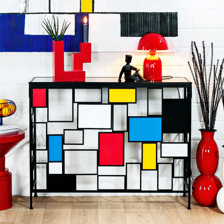 Console moderne pour entrée MONDRIAN Gilde
