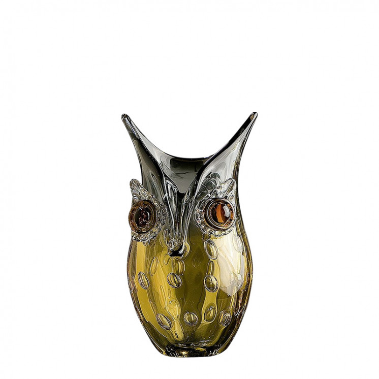 Vase HIBOU en verre soufflé, 2 tailles