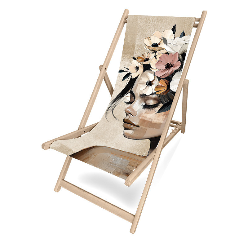 Transat bois pliable PODEVACHE collection 2025, 19 motifs