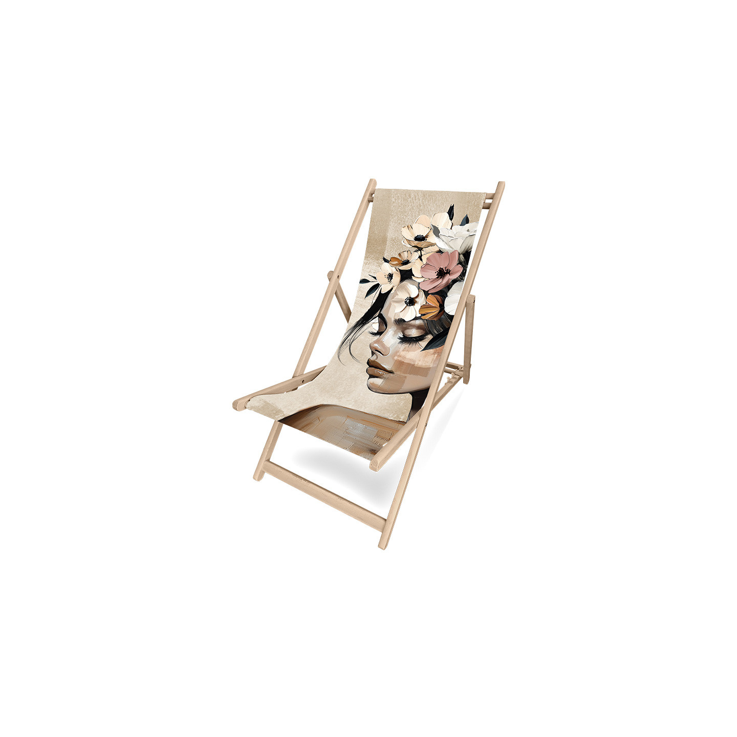 Transat bois pliable PODEVACHE collection 2025, 19 motifs
