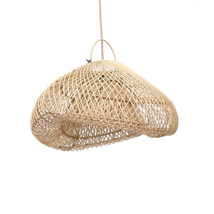 Suspension luminaire en osier NUAGE NATUREL M