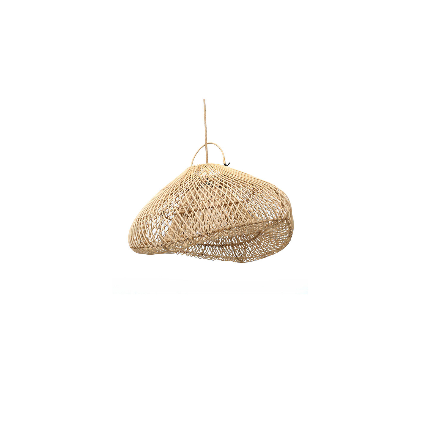 Suspension luminaire en osier NUAGE NATUREL M