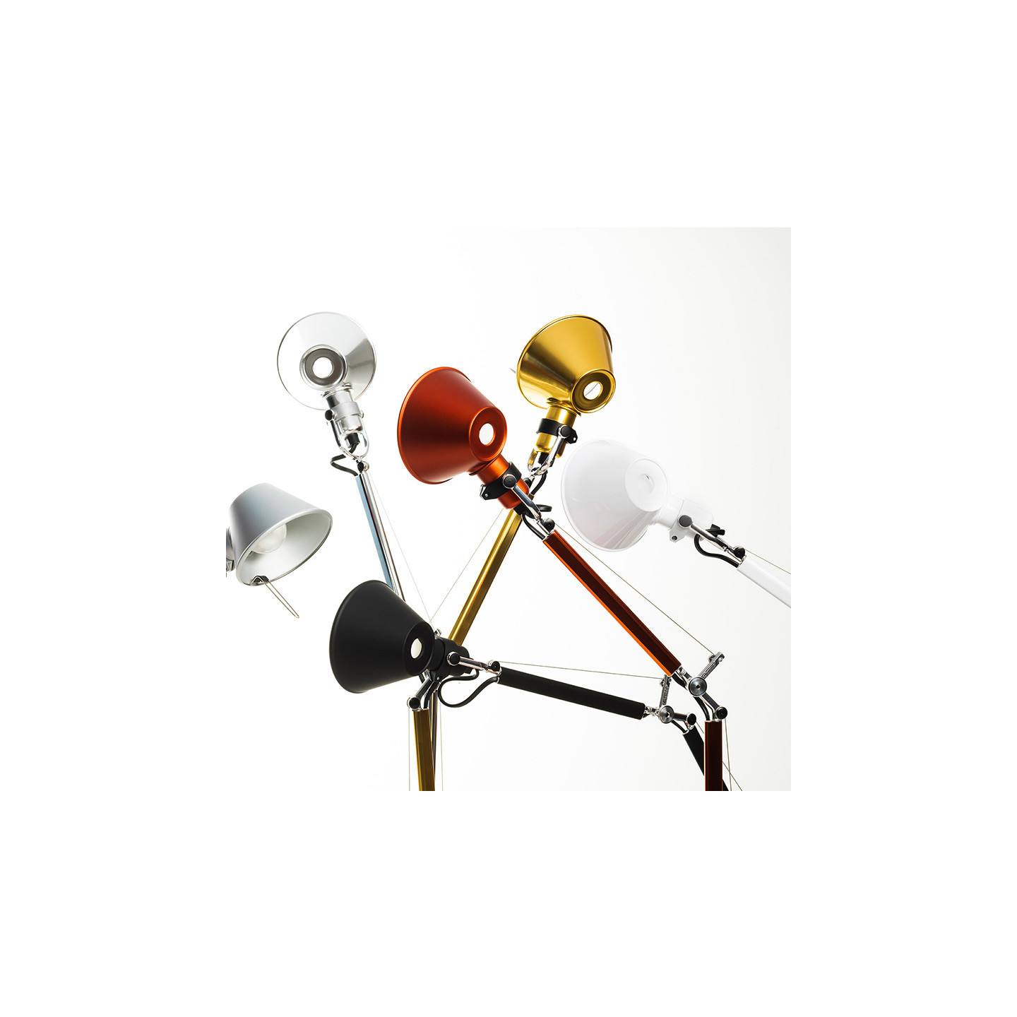Lampe de bureau design TOLOMEO MICRO TABLE avec base, 6 coloris Artemide