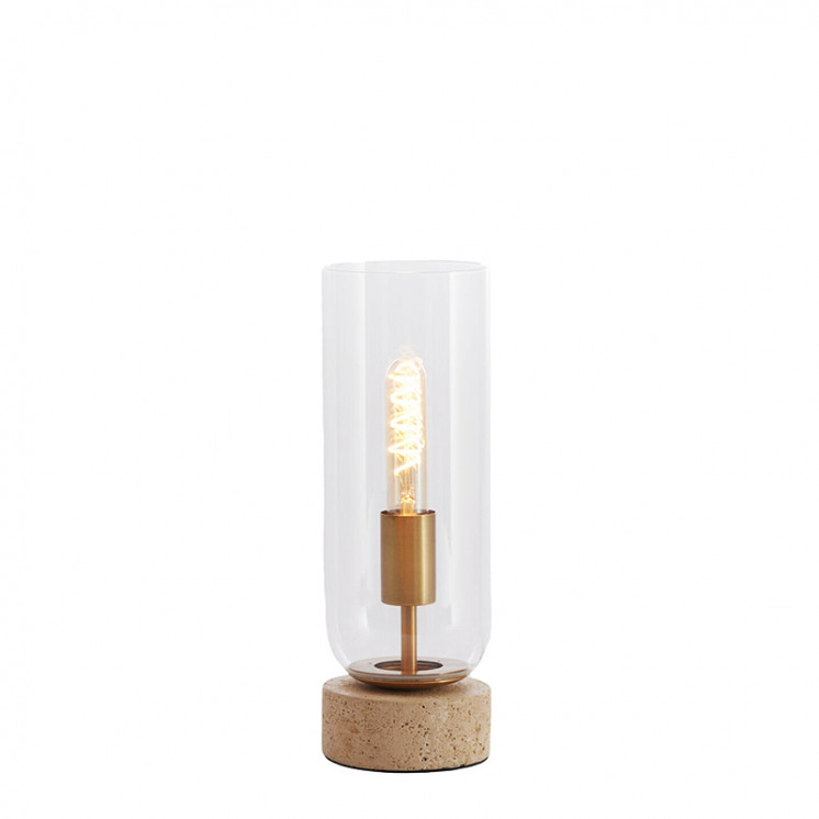 Lampe travertin RYLANO, 2 tailles