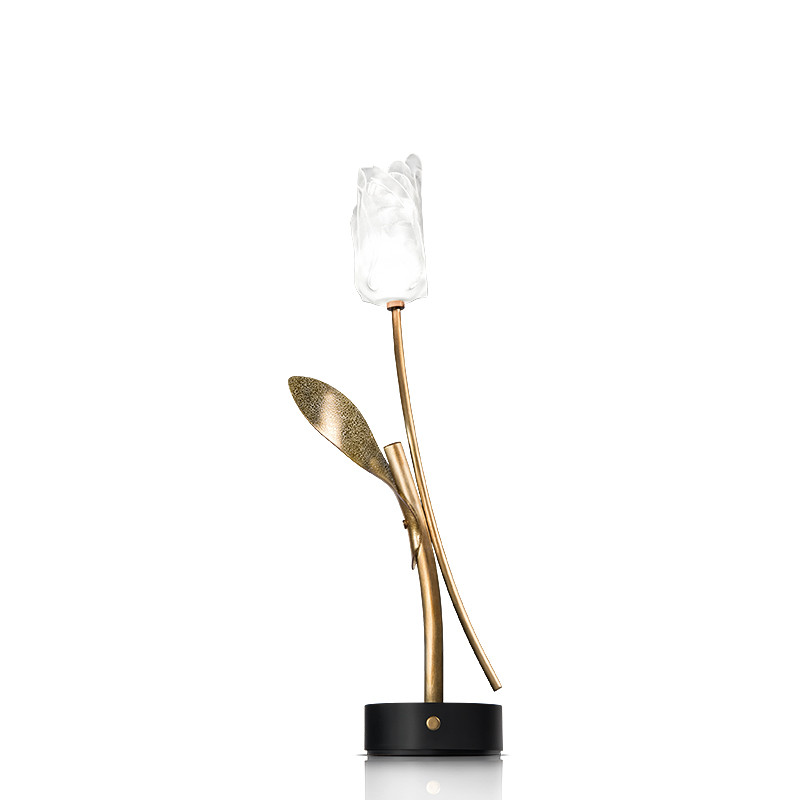 Lampe de table sans  fil rechargeable TULIP, 2 coloris Slamp