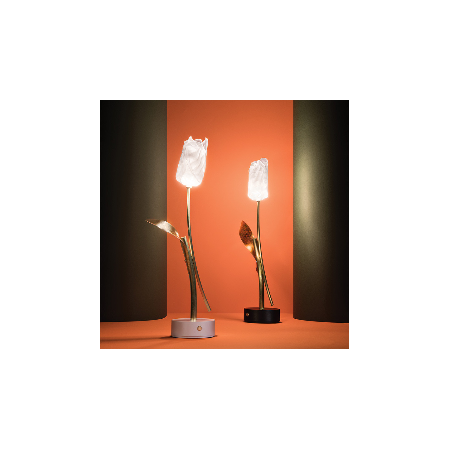 Lampe de table sans  fil rechargeable TULIP, 2 coloris Slamp
