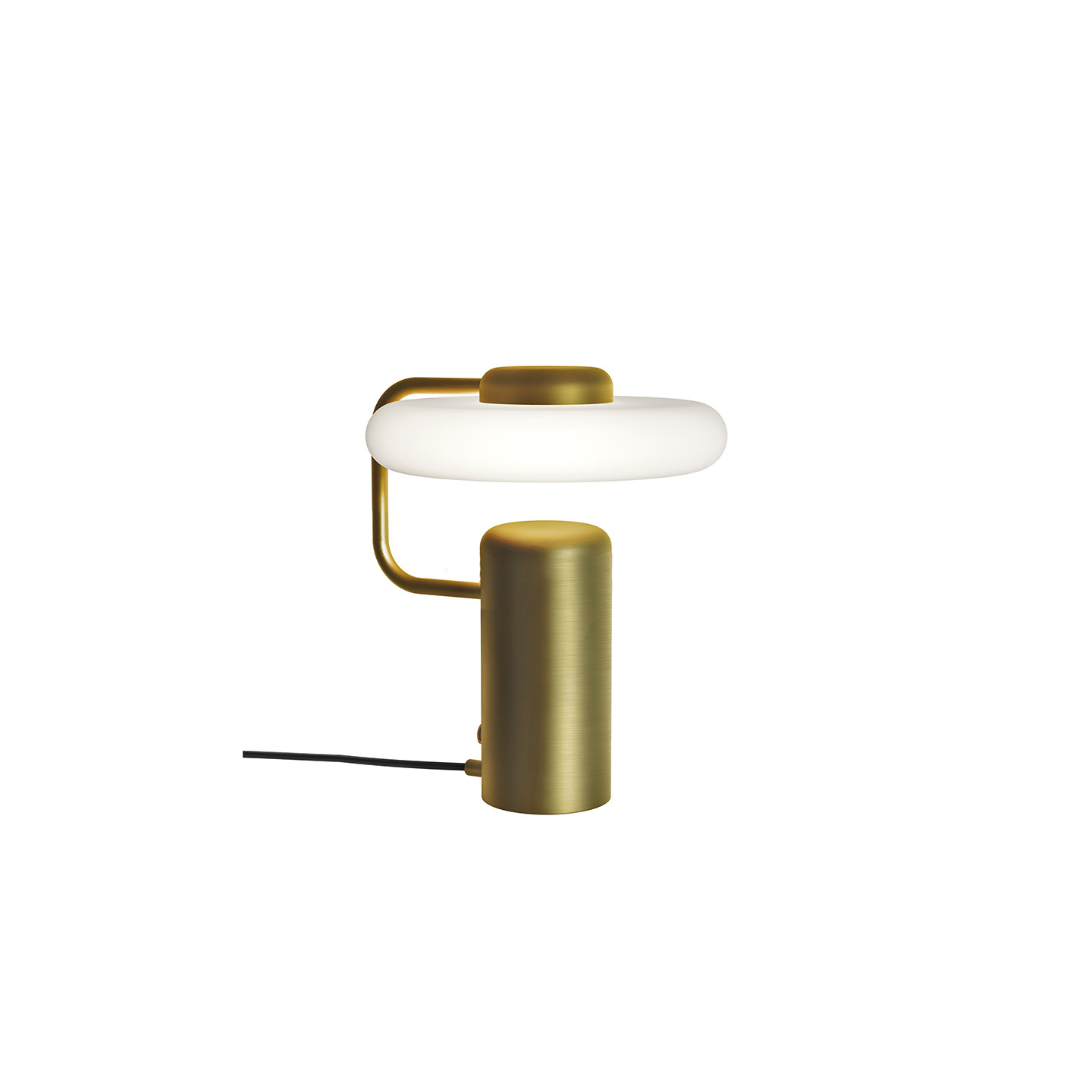 Lampe de table design italien TRATTO TABLE, noir ou laiton Kdln