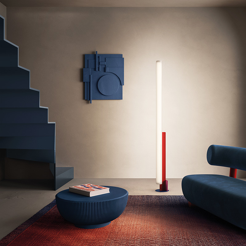 Lampadaire tube design MODEL-T, 3 coloris Kdln