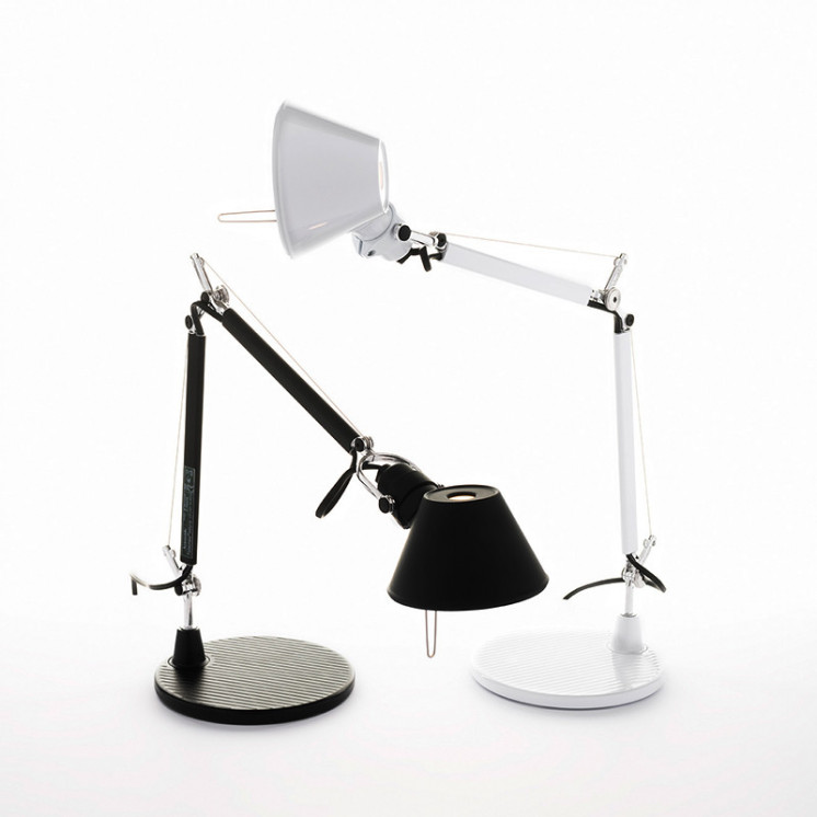 Lampe de bureau design TOLOMEO MICRO TABLE avec base, 6 coloris Artemide