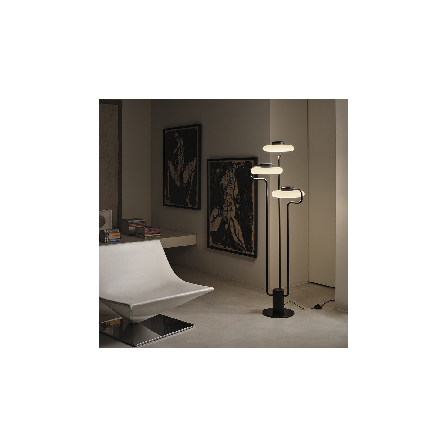 Lampadaire sur pied moderne TRATTO FLOOR, 2 coloris Kdln