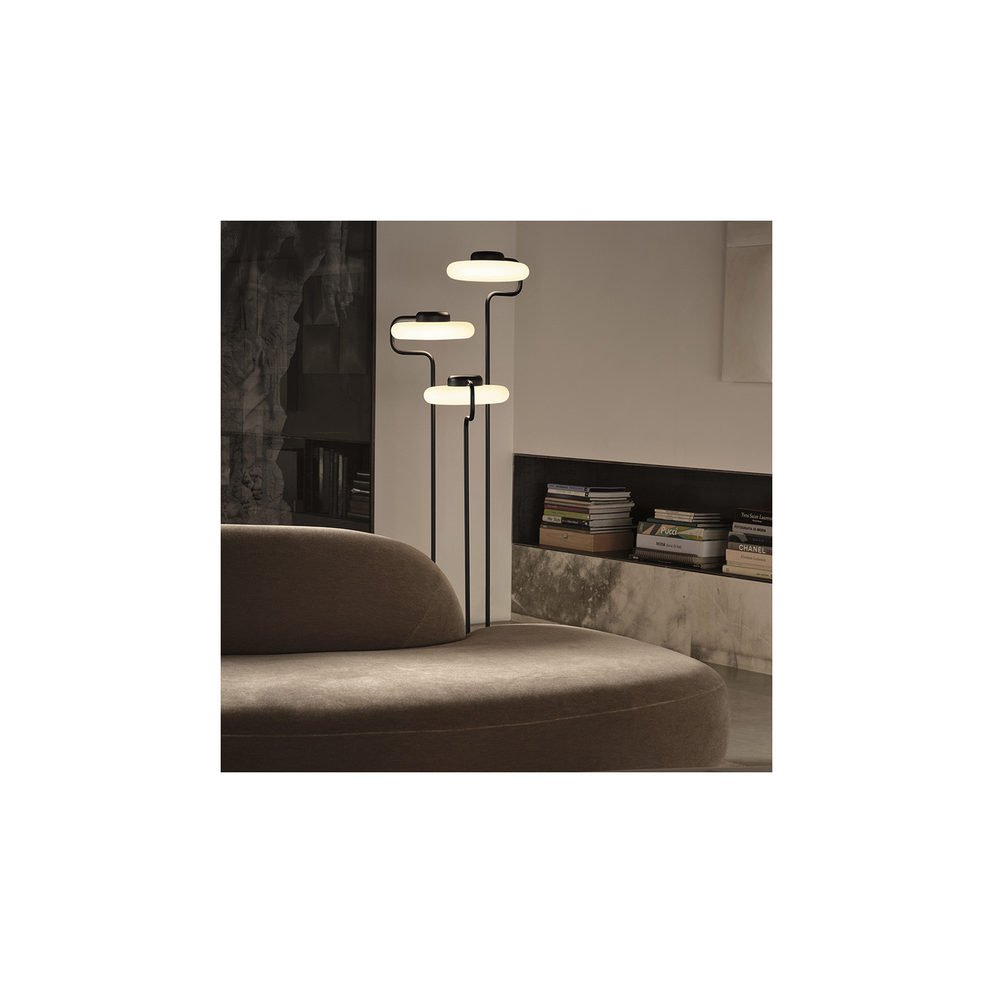 Lampadaire sur pied moderne TRATTO FLOOR, 2 coloris Kdln