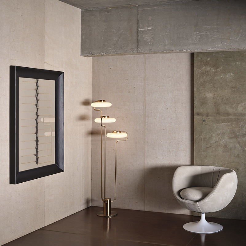Lampadaire sur pied moderne TRATTO FLOOR, 2 coloris Kdln