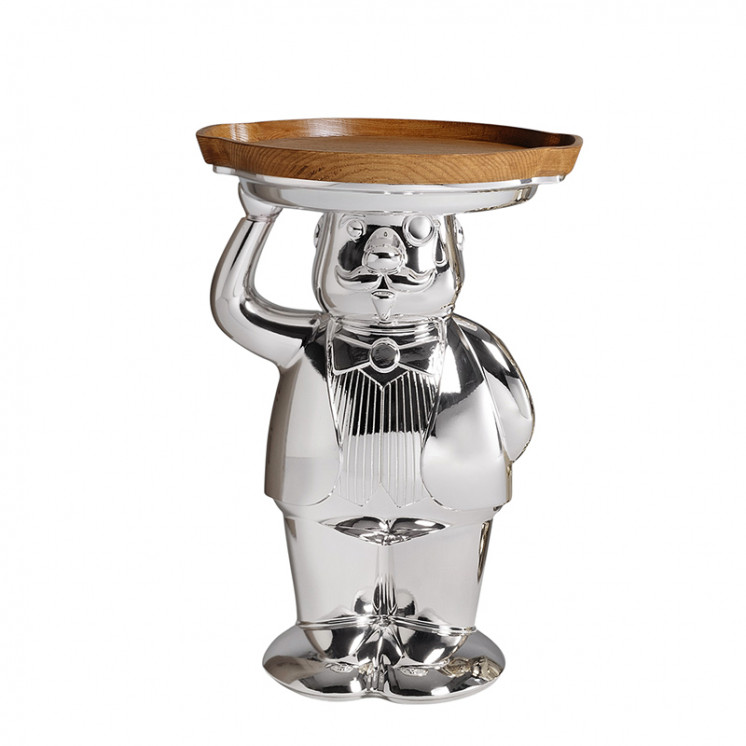Table d'appoint originale AMBROGIO, chrome ou doré Slide