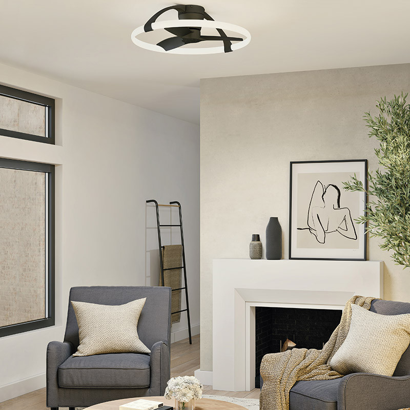 Ventilateur plafond silencieux avec télécommande NEPAL MINI, 3 coloris Mantra Iluminacion