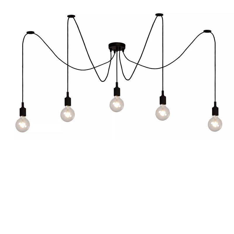 Suspension luminaire araignée FIX, 5 ou 10 lampes
