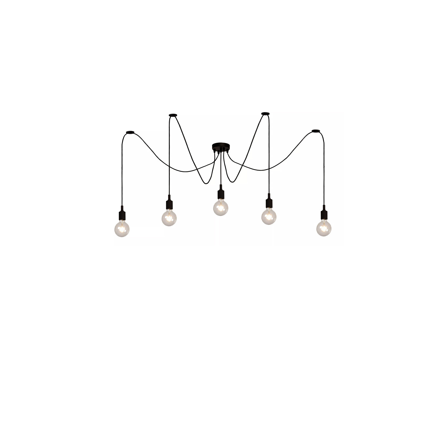 Suspension luminaire araignée FIX, 5 ou 10 lampes