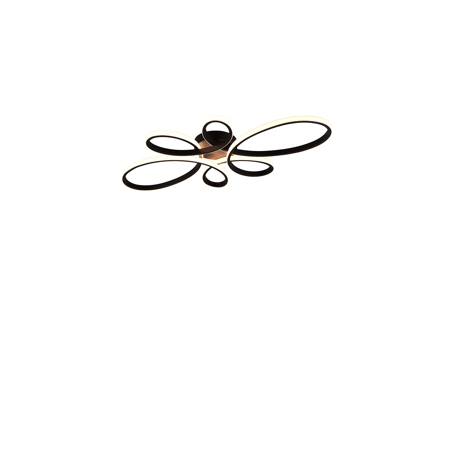 Plafonnier luminaires led FLY, noir ou blanc