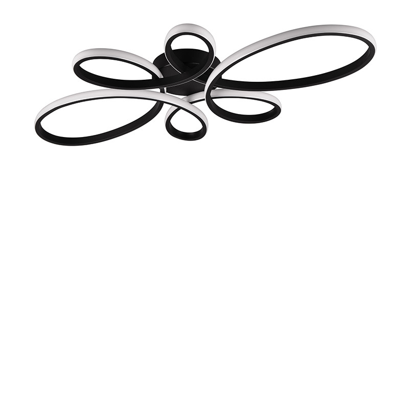 Plafonnier luminaires led FLY, noir ou blanc