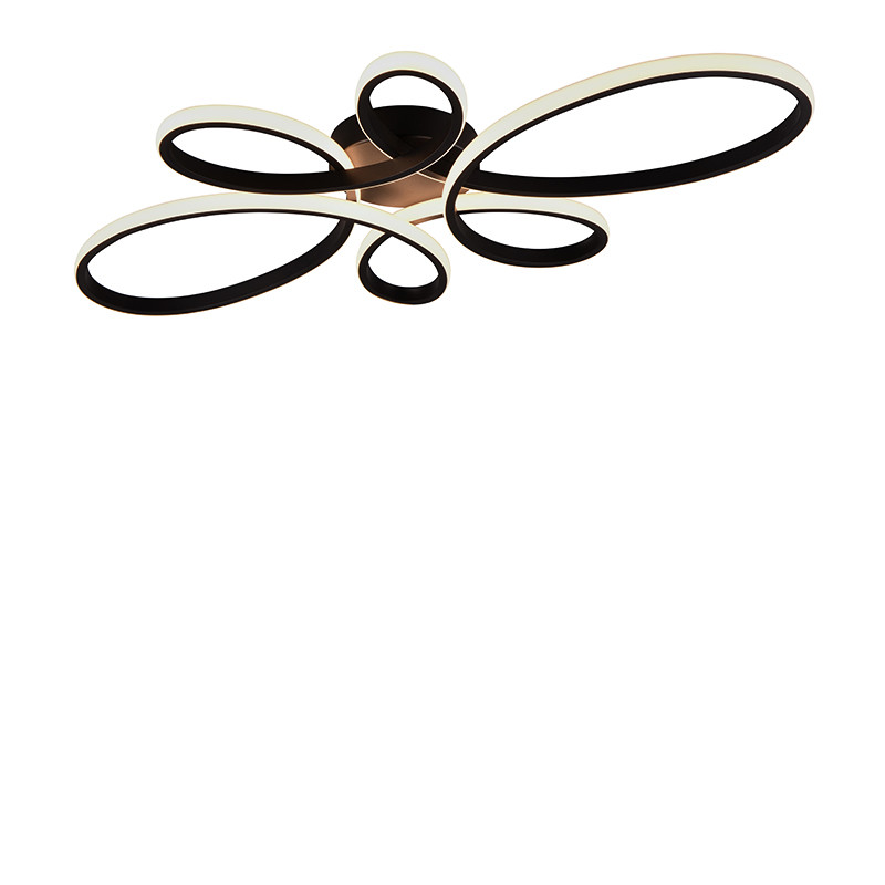 Plafonnier luminaires led FLY, noir ou blanc