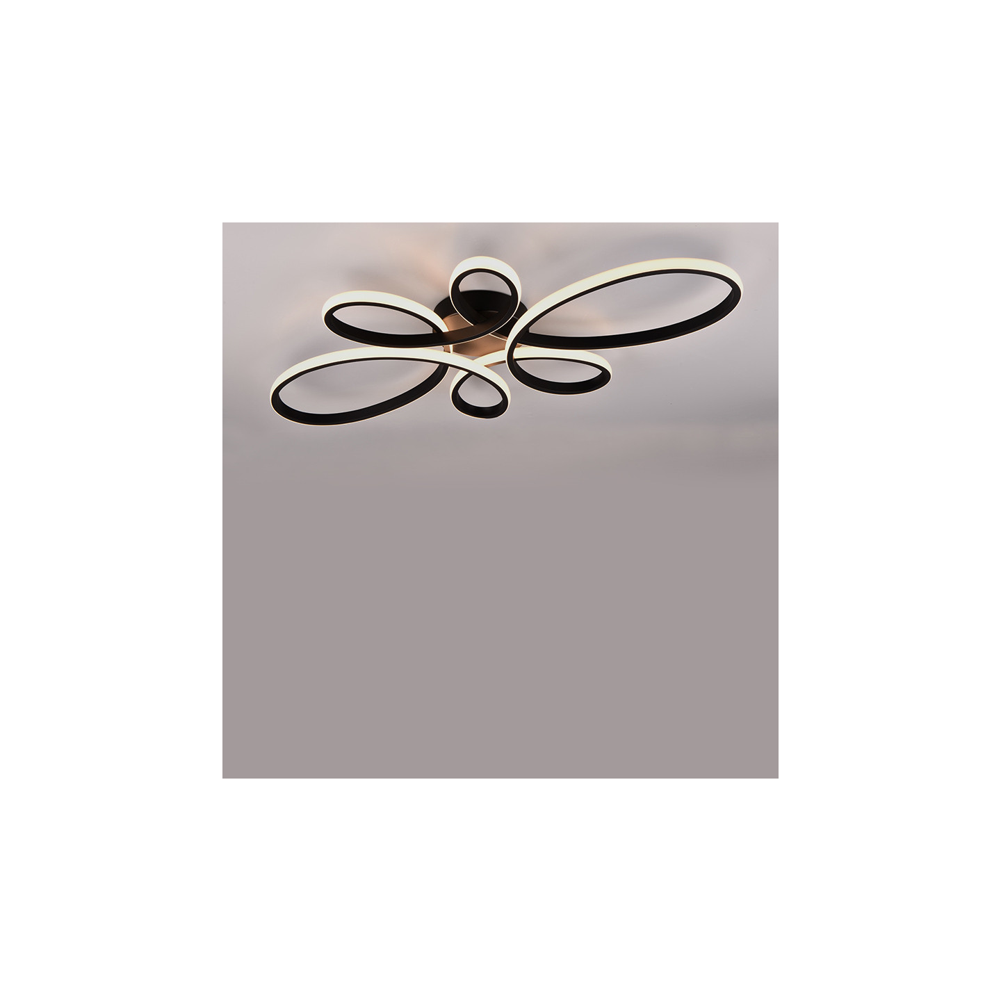 Plafonnier luminaires led FLY, noir ou blanc