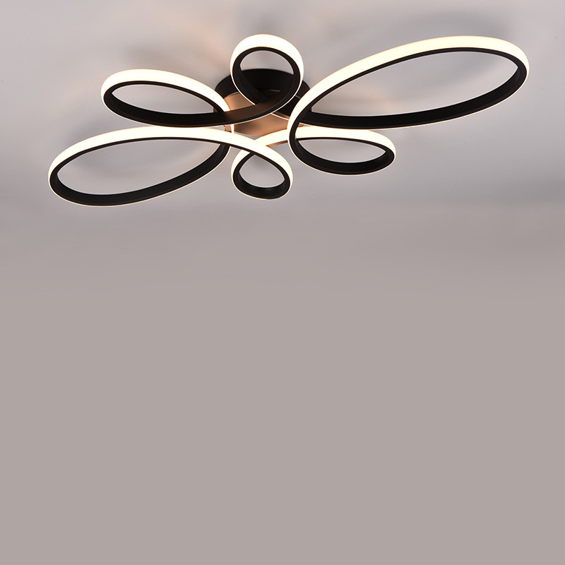 Plafonnier luminaires led FLY, noir ou blanc
