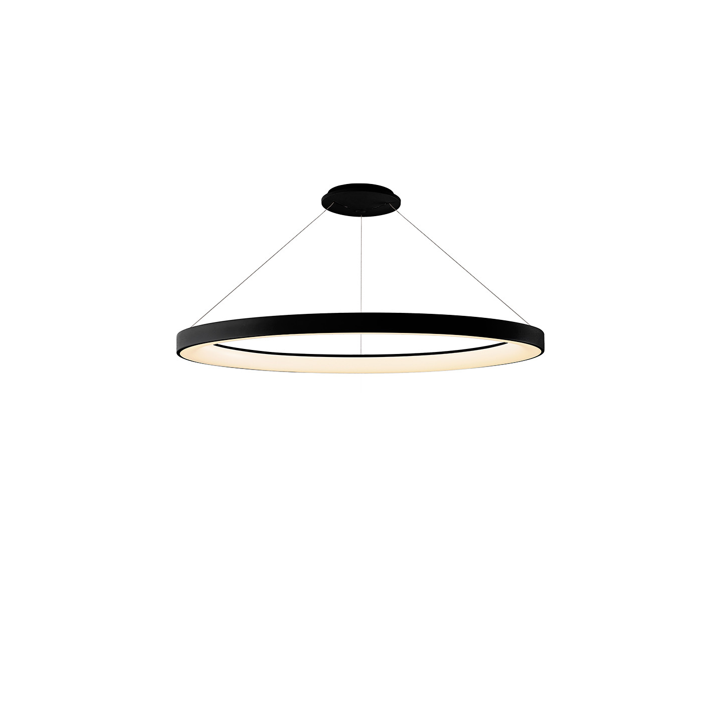 Luminaire circulaire suspendu NISEKO 2 NOIR, 4 tailles Mantra Iluminacion