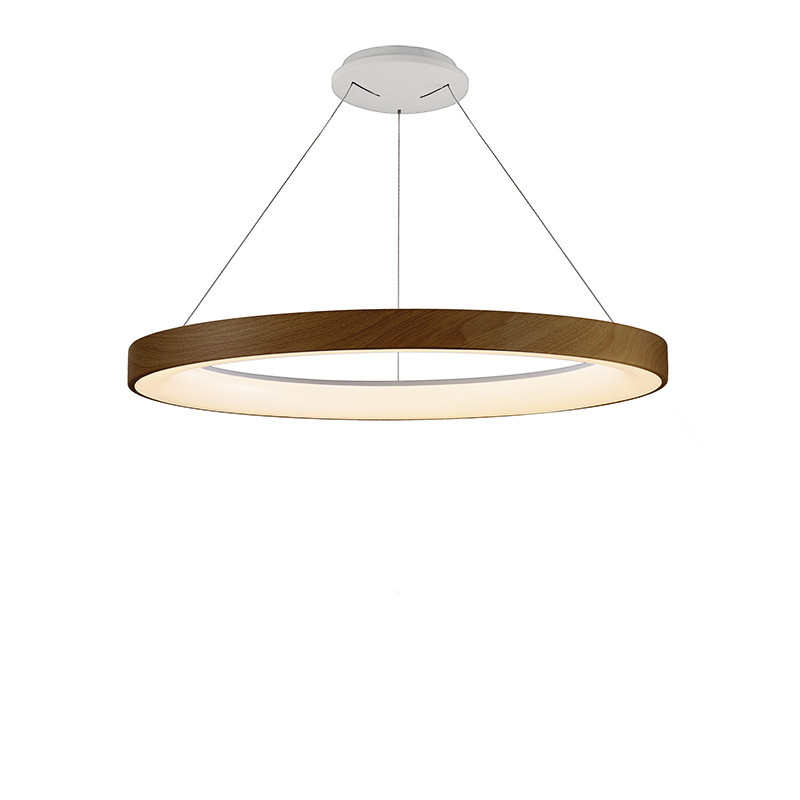 Luminaire circulaire suspendu NISEKO 2 BOIS, 4 tailles Mantra Iluminacion