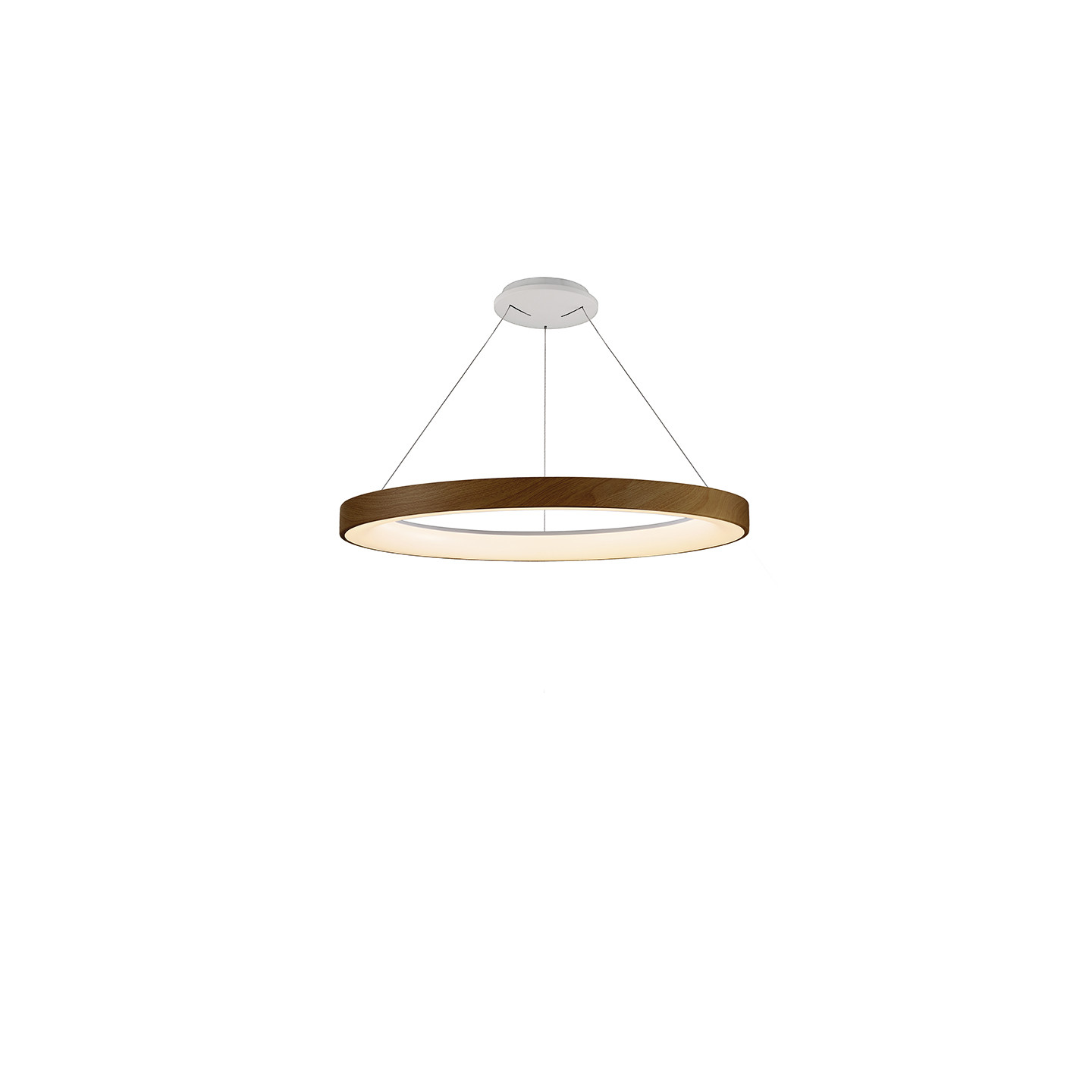 Luminaire circulaire suspendu NISEKO 2 BOIS, 4 tailles Mantra Iluminacion