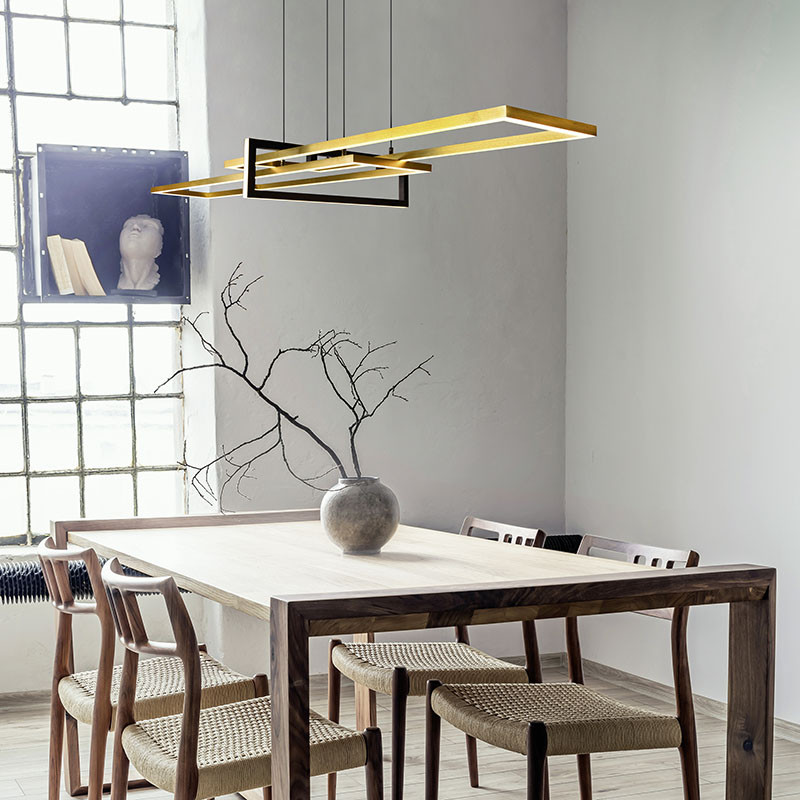 Suspension led design SALINAS, 4 coloris