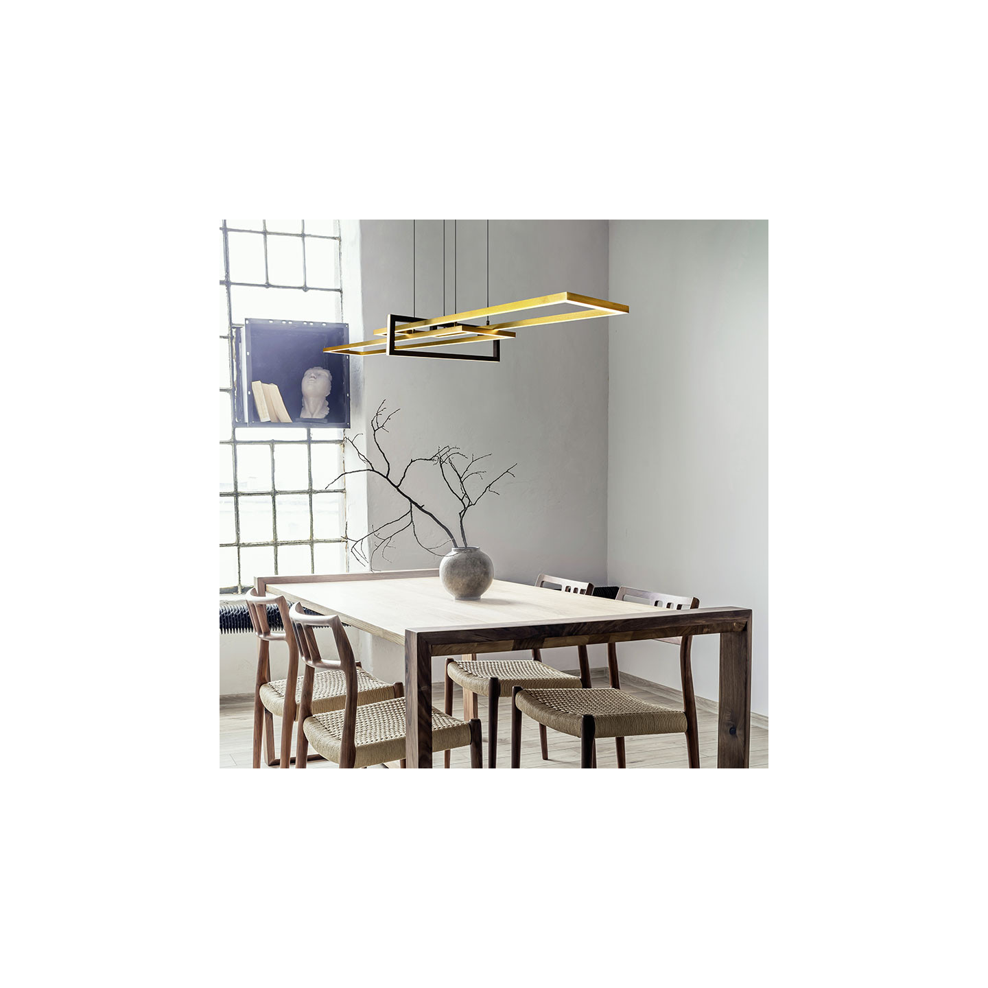 Suspension led design SALINAS, 4 coloris