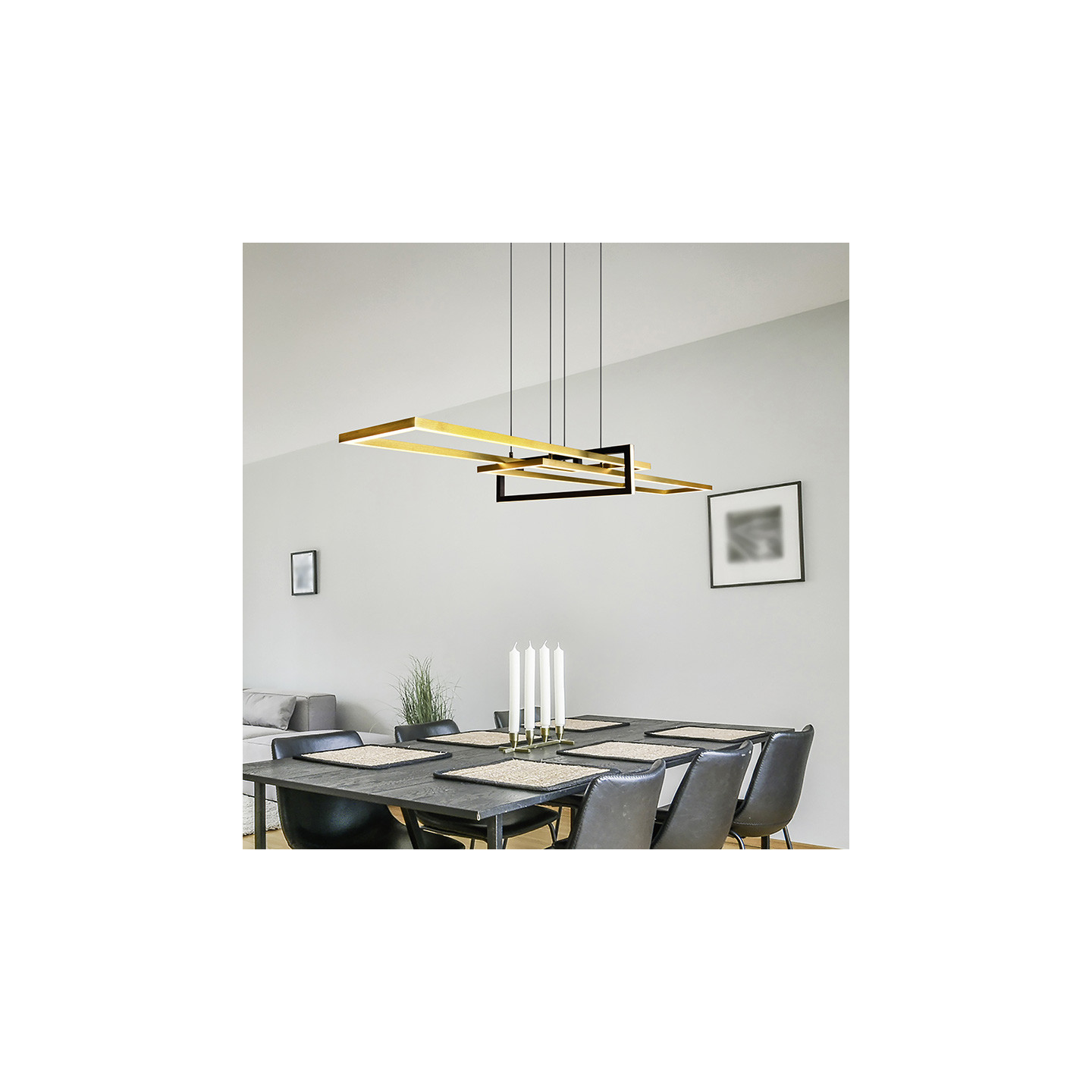 Suspension led design SALINAS, 4 coloris