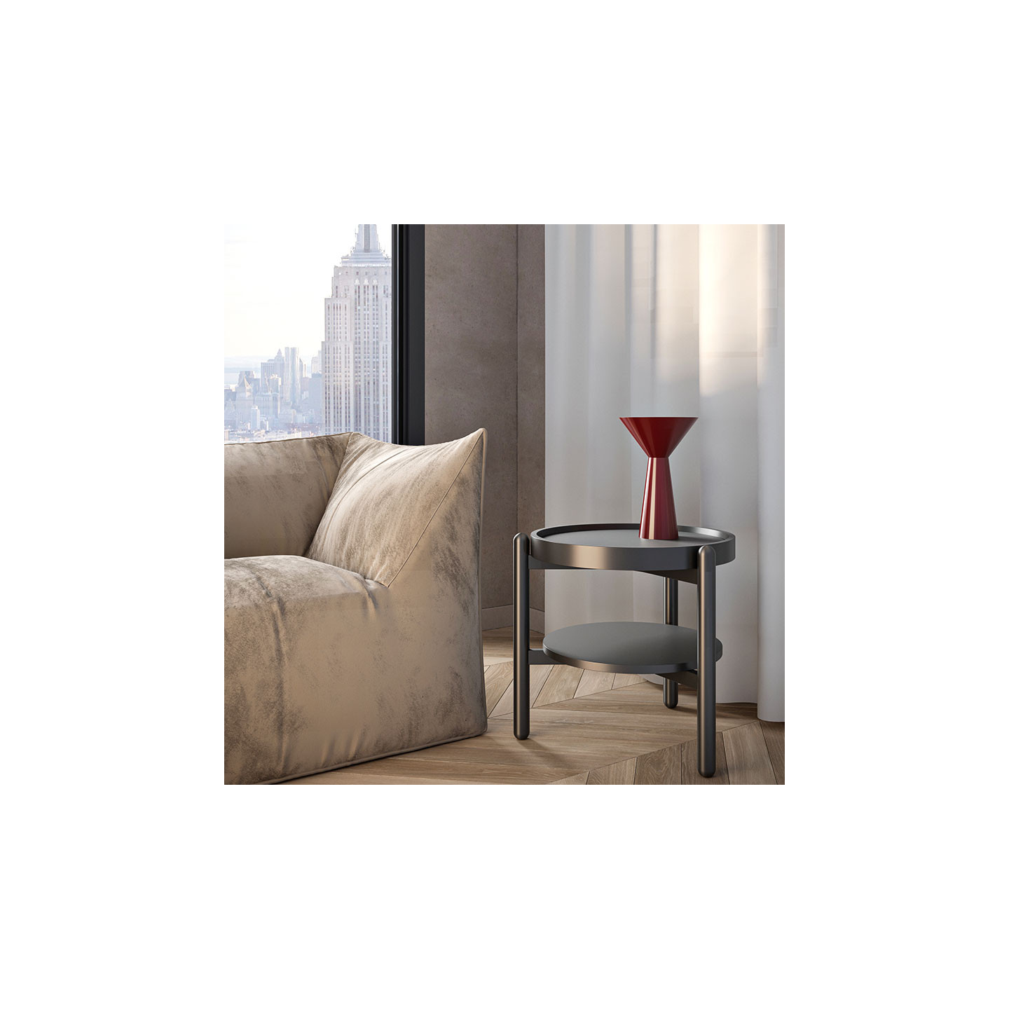 Lampe à poser design moderne LAMA LG, 5 coloris Icone