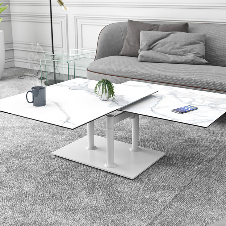 Table basse pivotante OPERA BLANCHE Akante