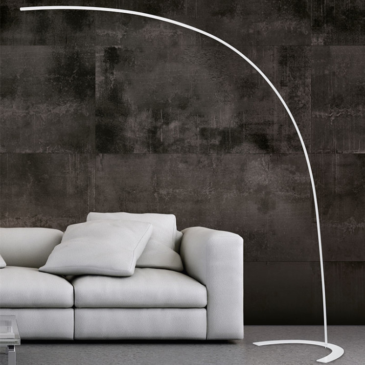 Lampadaire arc design SHANGHAI, noir ou blanc