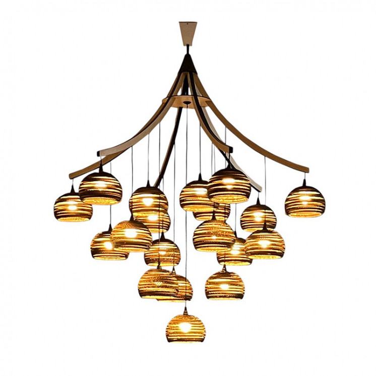Grand lustre pour plafond haut CONSTELLATION, 2 tailles Az'art