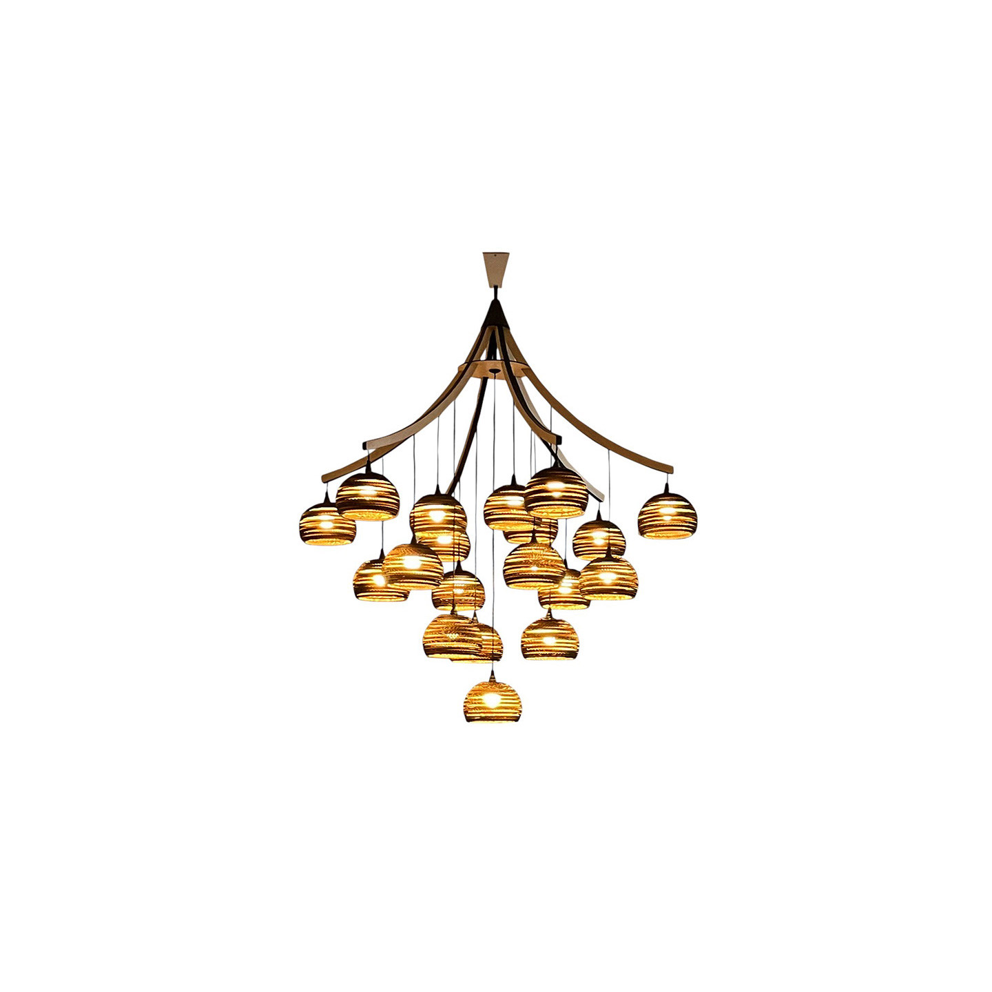 Grand lustre pour plafond haut CONSTELLATION, 2 tailles Az'art
