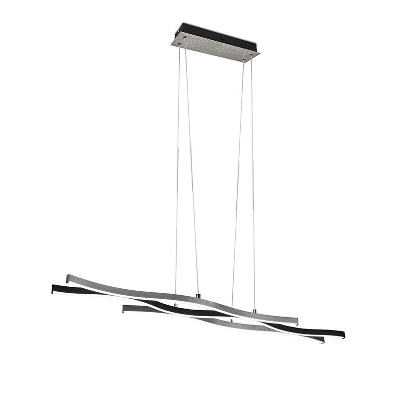 Suspension led salle à manger BLAZE, laiton mat ou aluminium brossé