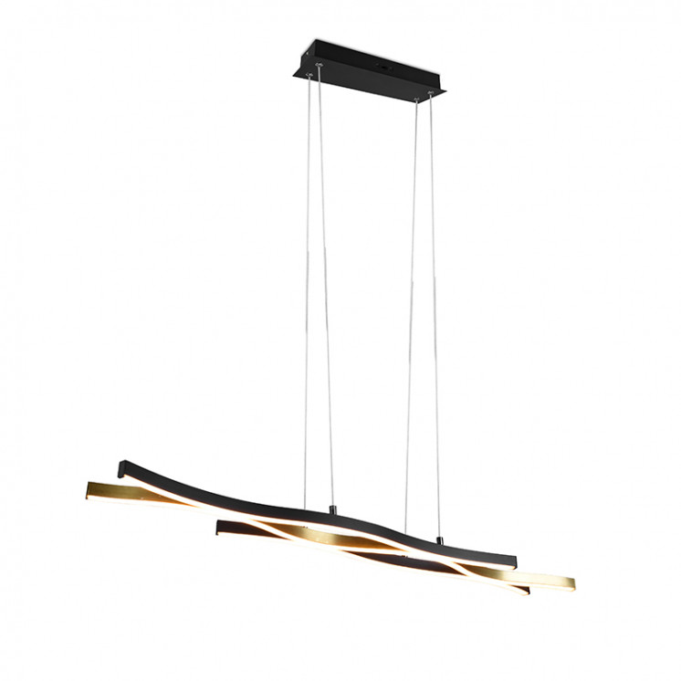 Suspension led salle à manger BLAZE, laiton mat ou aluminium brossé