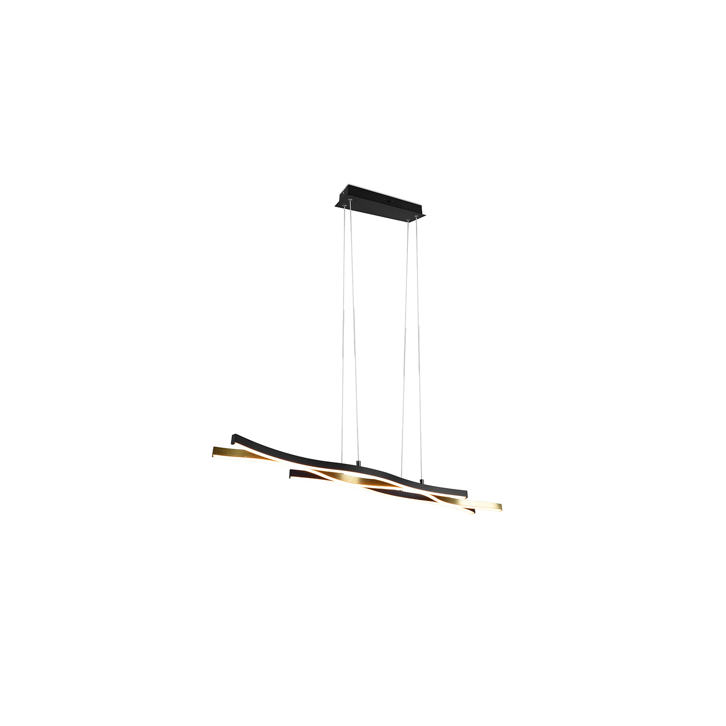 Suspension led salle à manger BLAZE, laiton mat ou aluminium brossé