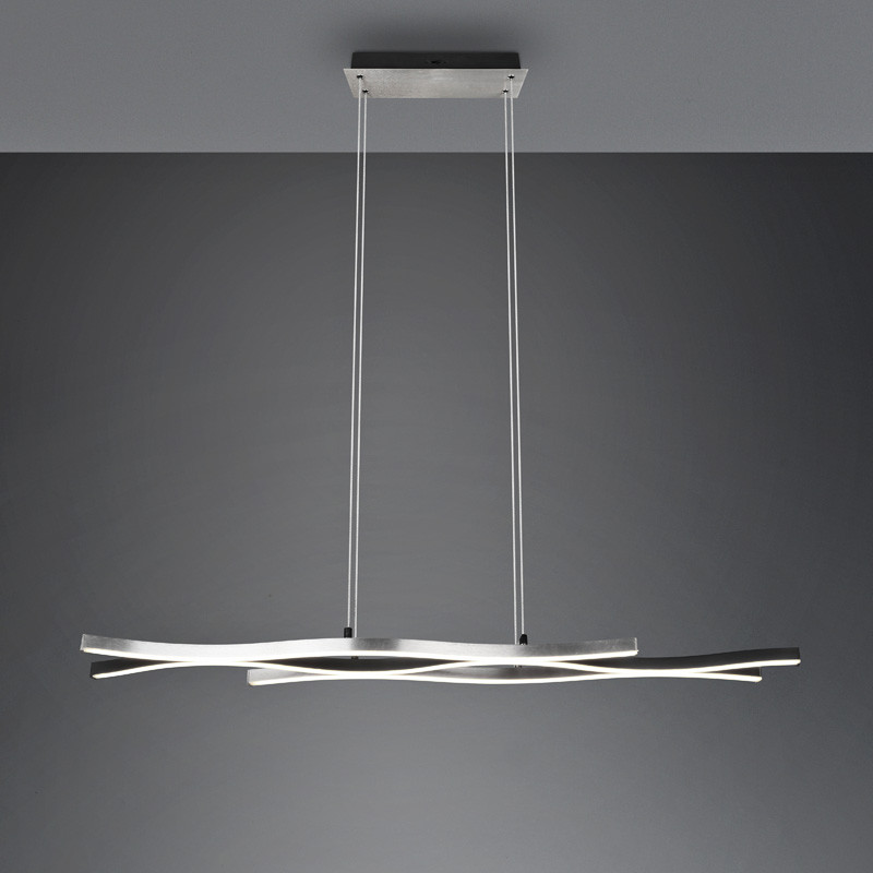 Suspension led salle à manger BLAZE, laiton mat ou aluminium brossé