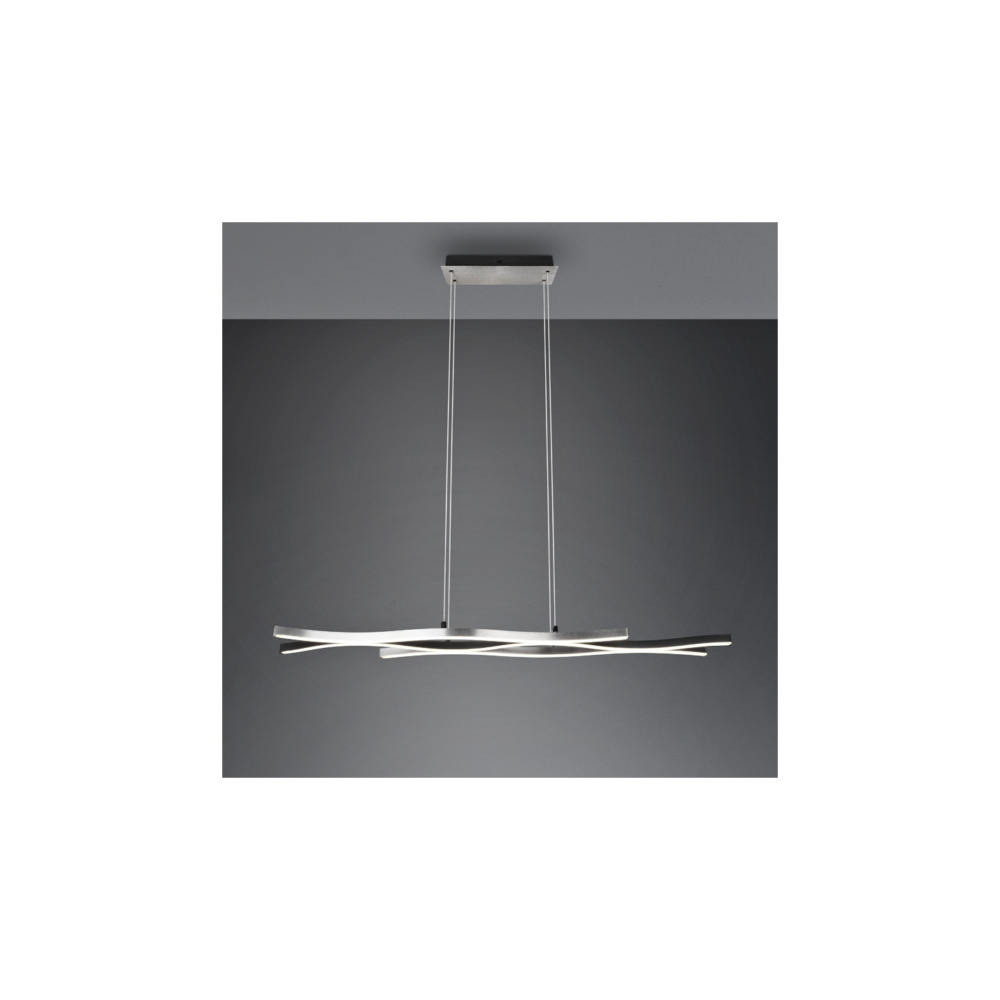 Suspension led salle à manger BLAZE, laiton mat ou aluminium brossé