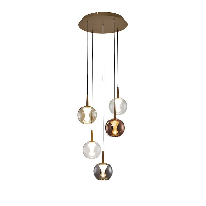 Verrerie luminaire pièces détachées ANDROMEDA, 4 finitions et 2 modèles Mantra Iluminacion