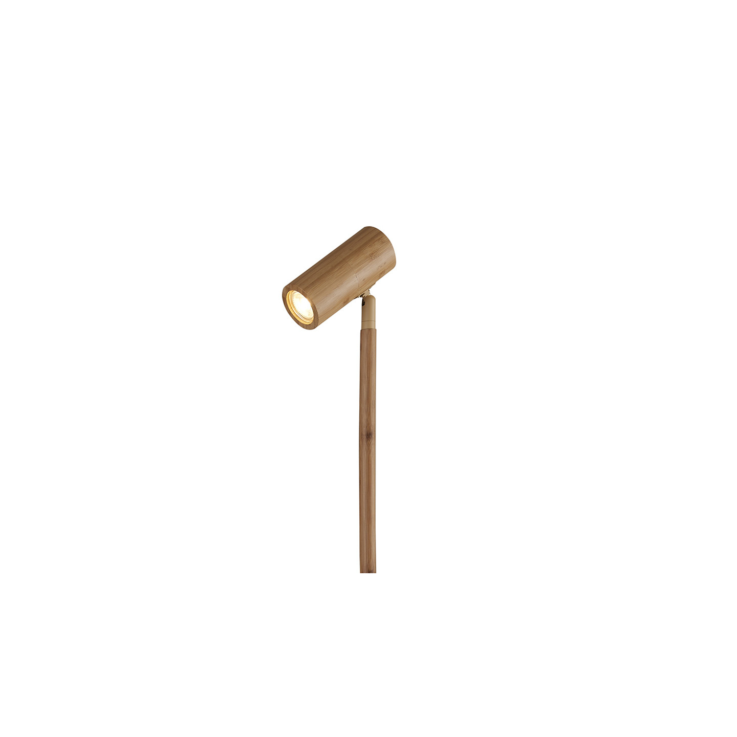 Lampadaire liseuse bois JAVA, naturel ou noir Good et Mojo