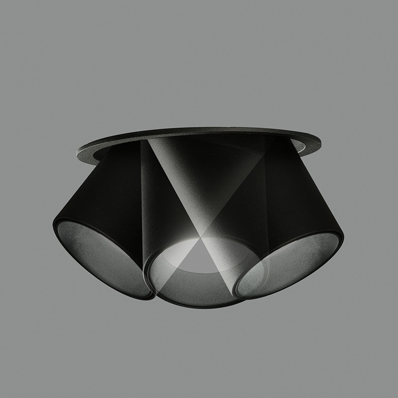 Spot encastrable orientable GINA, noir ou blanc
