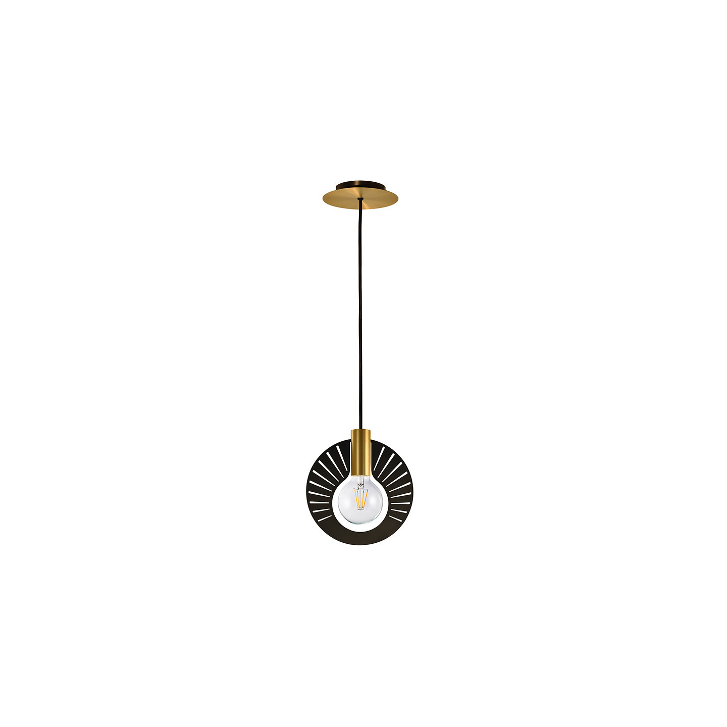 Suspension en laiton HALO 225 LAITON SATINÉ, 10 finitions de plaques CVL Manufacture