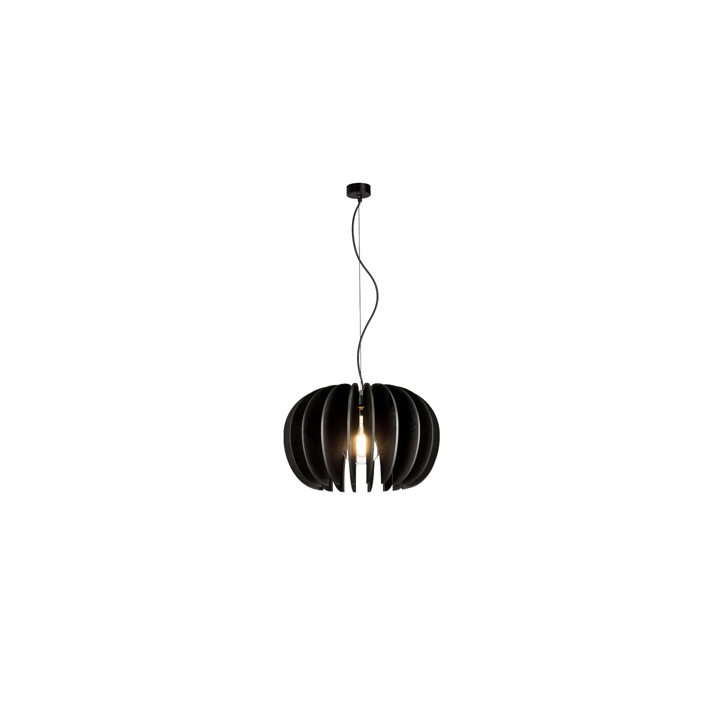 Suspension noire design ROSA DEL DESIERTO, 3 tailles